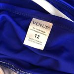 Venus  Tankini Top Molded Cups Ring Detail Contrast Trim Blue White 12 Photo 3