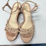 J. McLaughlin  Tan Leather Strappy Kitten Heels Sandals Womens 9 Summer Beachy Photo 7