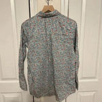 Lands' End Lands’ End Women’s Floral Cotton/Linen Blend Half Button Down Long Sleeve Size M Photo 7