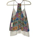 Lovers + Friends Mosaic Cami Size Medium Poppy Layered Tank Sz M New Photo 2
