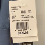 Vera Wang White by  Ruffled One-Shoulder Dress Bridesmaid Wedding Size 2 XS Blue Photo 9