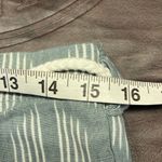 DIP Womens Green White Linen Blend Pants Medium Rope Belt Boho Casual Photo 12