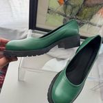 NEW Clizia Vera Pelle Green Italian Leather Mary Jane’s Size 9 Photo 9