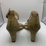 Johnston & Murphy  Deena Multi Bleached Cork Ankle Strap Heels, Size 6.5M Photo 4