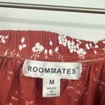 Roommates  Boho Floral Burnt Orange Short Sleeve Shirt Size Medium Photo 3
