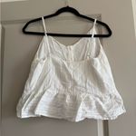 Miss Me White Buttoned Peplum Camisole Photo 2
