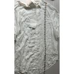Beach Lunch Lounge Womens White Button Front Shirt Size M Photo 7