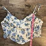 White and blue floral top 🤍💙 Size M Photo 2