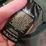 Babaton  Dark Olive Pull On Mid Rise Satin Lounge Parker Palazzo Pants Small Photo 7