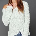 Free People mint green song bird textured oversized boucle sweater size small Photo 0