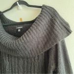 Torrid Sweater Black Cable Knit On or Off Shoulder Cowl Neck Knit Sz 2X (2) GUC Photo 2