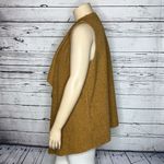 Max Studio Size XL Caramel Faux Fur Teddy Open Front Drape Duster Vest Jacket Photo 2
