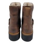 Timberland NEW Graceyn Waterproof Biker Boots Leather Brown Size 6 Photo 4