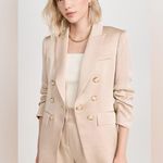 Veronica Beard Robinne Relaxed Fit High Rise Wide Leg Pant in Sand size 4 NWT Photo 2