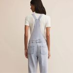 Z Supply NWT Knit Denim Overalls Women's Light Blue size L Photo 1