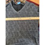 Vera Wang Simply Vera  Gray Knit Sweater V Neck Long Sleeve Pullover Top‎ M Photo 5