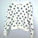 NWOT Better Together women’s skull/ halloween cropped sweatshirt L White Size L Photo 7