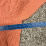 Aerie  Lumberjane Shirt Womens Small Waffle Knit Saturn Peach Orange Oversized Photo 5