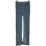 ZARA NEW  Vintage Style Retro Blue Corduroy Slim Flare Pants Size 2/34 Photo 1