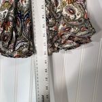 Kori America Boho Paisley Floral Mini Skirt M Rayon Ruffle Hem Elastic Waist Photo 3