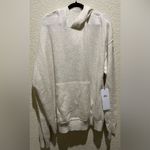 Alo Yoga  NWT New Class Cashmere Hoodie Bone Heather Pocket 2XL Oversized Photo 6
