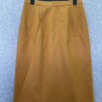 Briggs Women's Skirt Size 10 Vintage 100% Wool USA Knee Length Burnt Orange Photo 0