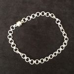 Sterling Silver 7”  Textured Bracelet Photo 2