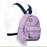 Coach x Chelsea Champlain Leather Mini Charlie Backpack, Lilac Purple, F77899 Photo 13
