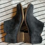 Lucky Brand leather zip up booties, navy blue Photo 4
