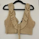 BCBGMAXAZRIA  Crochet Crop Bra Top Photo 3