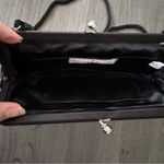 White House | Black Market small satin clutch black purse evening handbag Photo 4