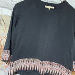 Maje  Black Zig Zag Trim Sweater S/M Photo 12