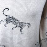 Catherine Malandrino Leopard Print Sweater Crewneck Pullover Animal Print Viscose Size Small‎ Classic Photo 1