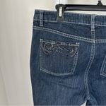 White House | Black Market  Dark Blue Boot Cut Jewel Accent Jeans Size 10 Photo 3