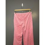GW Sport Pants Womens Medium Pink Velour Lounge Wide Leg Drawstring Casual Photo 4