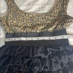 Freeway Apparel Freeway Leopard and Black Ruffle Dress. Size SMALL Photo 4