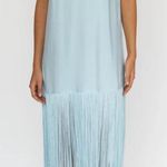 MR.LARKIN TASSEL SLIP DRESS, ICE BLUE M Size M Photo 0