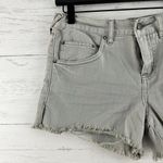 Free People  NWT Gray Cut Off Denim Shorts Size 26 Photo 3