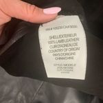 Joie  Lamb Leather Mini Skirt + Flounced Hem, Like New Photo 3