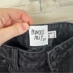 Princess Polly  Black Denim Distressed Mom Straight Leg Jeans Size 8 Photo 4