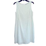 Garnet Hill White Lace Sheath Midi Dress Petite 10P Wedding Shower Cocktail Photo 2