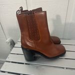 Franco Sarto  Boots Leather Heel 3.75” A Paula Brown Size 10M NWOT Photo 3