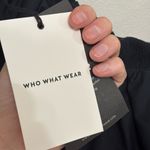 Who What Wear NWT Target  Ruffle One Shoulder Asymmetrical Top in Black - Size S Photo 5