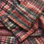 Free People New Wrap Tie Crop Top Rainbow Multicolor Stripe Boho Knit Pullover Photo 9