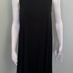 Eileen Fisher  sleeveless black jersey swing dress small Photo 0