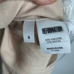 Reformation  Lucas Eyelet Mini Dress Womens New Small Ivory Photo 9