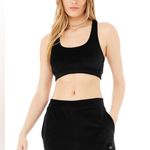 Alo Yoga Alo Velour Glimmer Scoop Neck Bra Photo 0