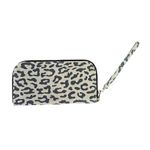 BYTAVI Gray Leopard Print Wallet Wristlet Photo 3