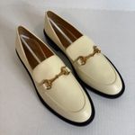 Lisa Vicky Women's Loafers Size 9M Horsebit‎ Hardware Slip On Ivory Beige Tan Photo 0