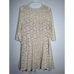 Umgee  Ivory Lace Dress 3/4 Sleeve MEDIUM Bachelorette Ethereal Boho Romantic Photo 5